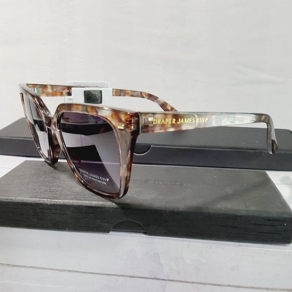Women\'s DRAPER JAMES RSVP™ DJ9012 Brown Marble 52mm Square Gradient Sunglasses main image 5